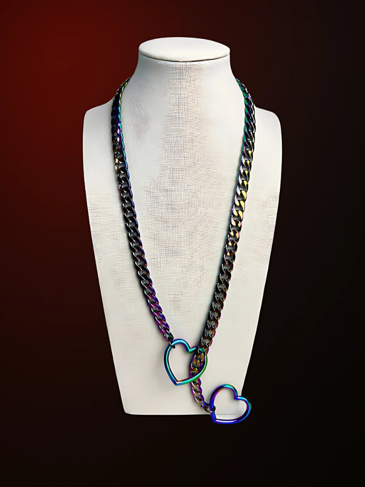Couple-Heart-Slip-Chain-Necklace-25inch-Rainbow-WildNightX