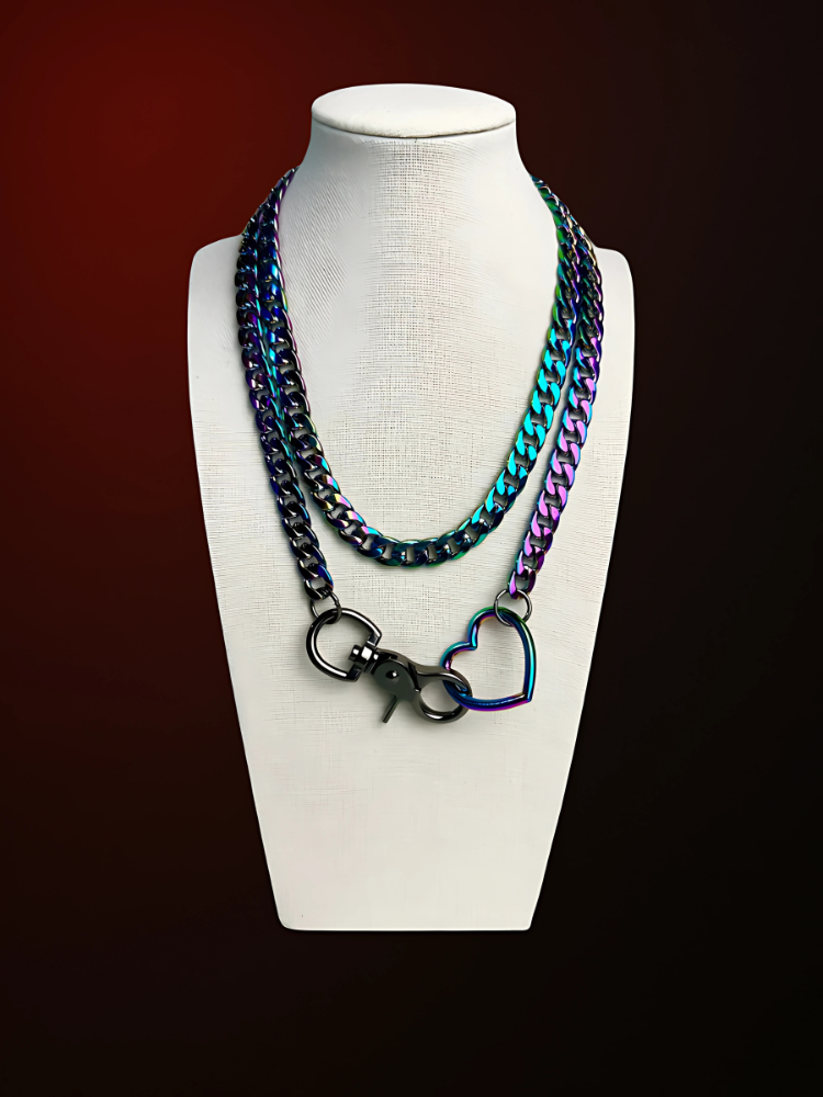 Curb-Choker-Rainbow-Slip-Chain-Neck-Lace-WildNightX