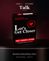 Let's Get Closer - Level 1 Talk Couple Card Game, 50 Cards