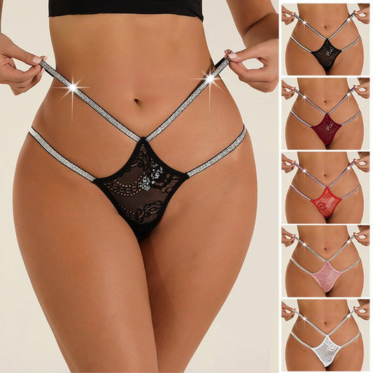 Low rise silver strap thong, photo 2