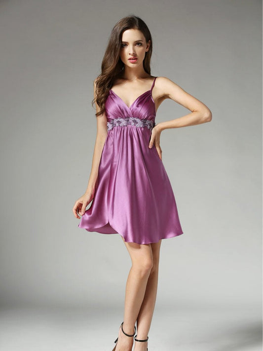 Mulberry silk lace camisole nightgown, photo 2