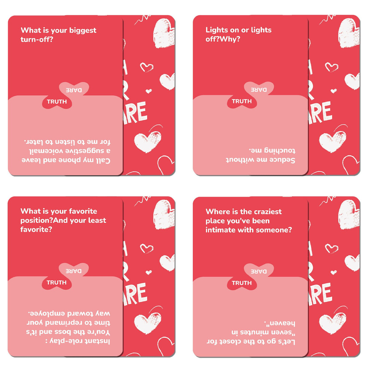 Truth or Dare for Couples - truth or dare card game for couples cards - WildNightX