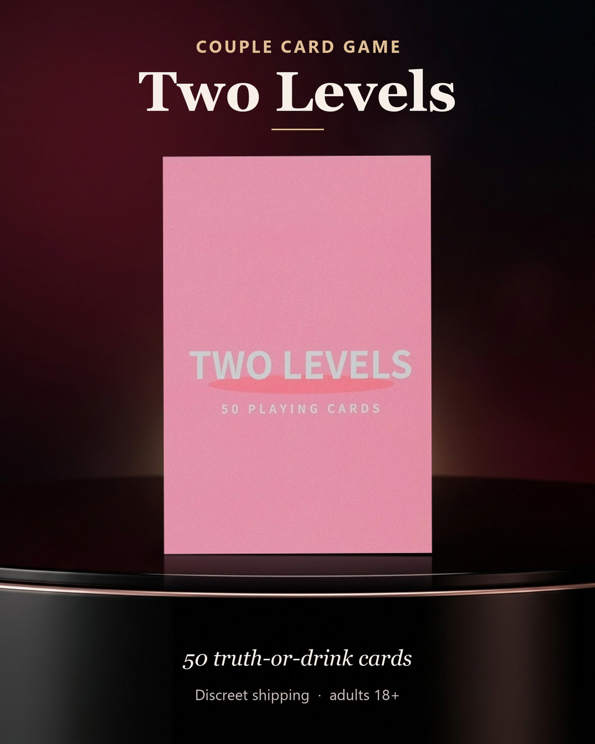 Two Levels - two levels couple drinking card game - WildNightX
