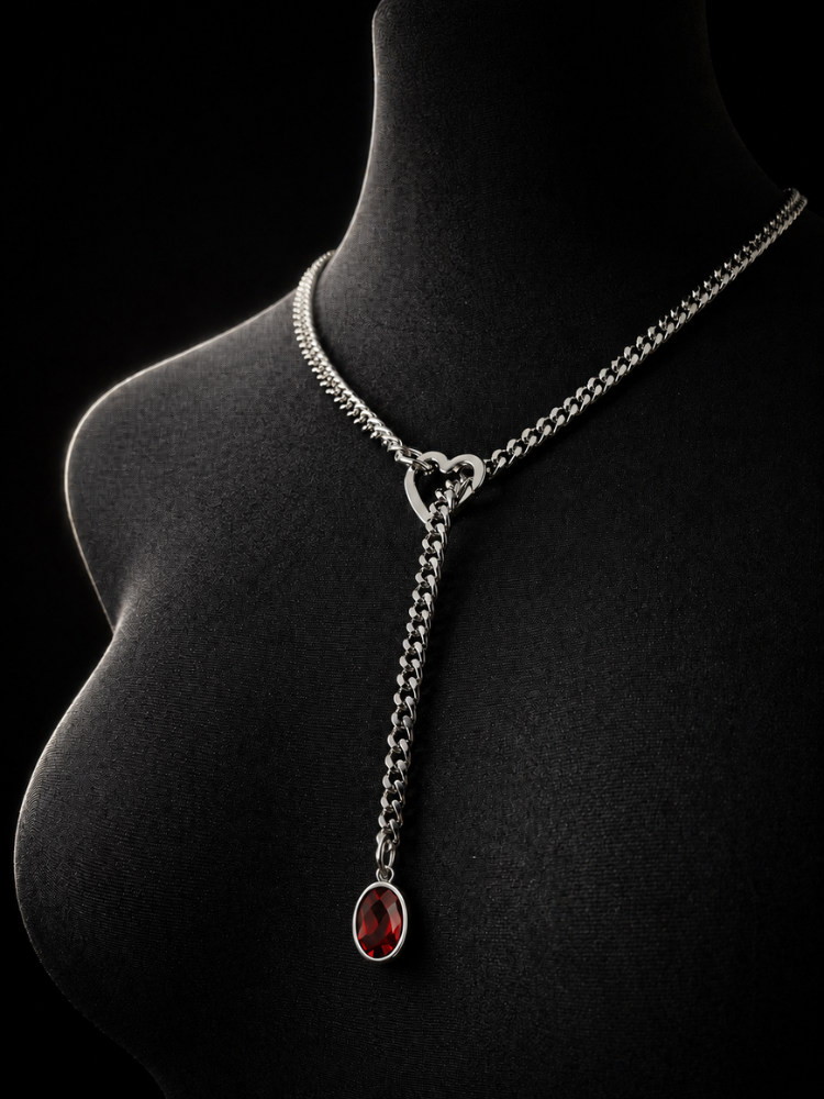Solitair Slip Chain Necklace