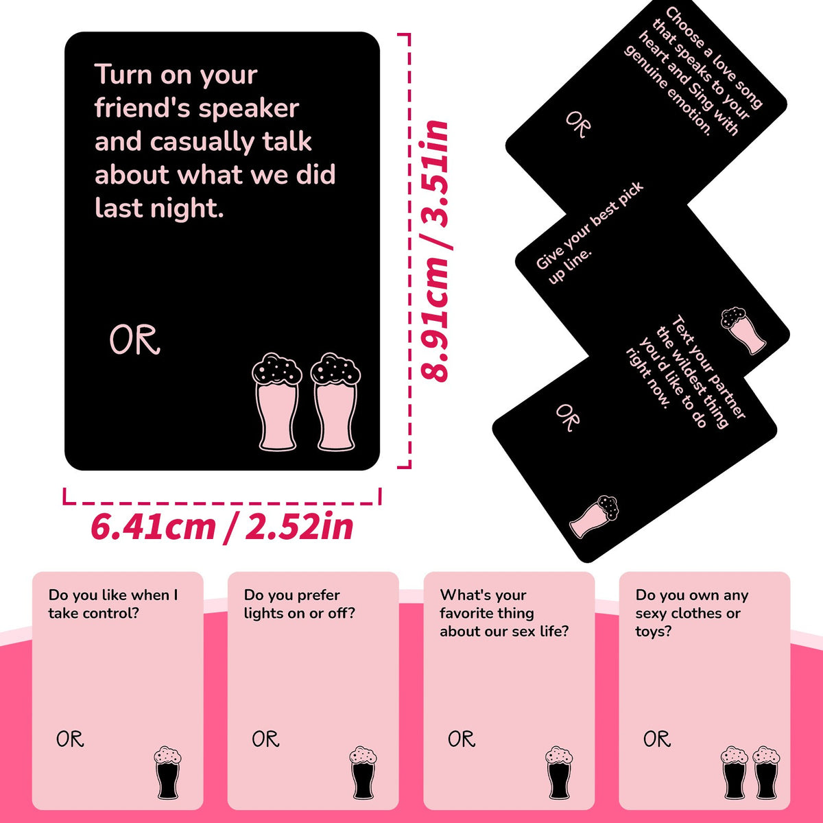Couple Card Game: Answer or Drink - answer or drink couple card game cards - WildNightX