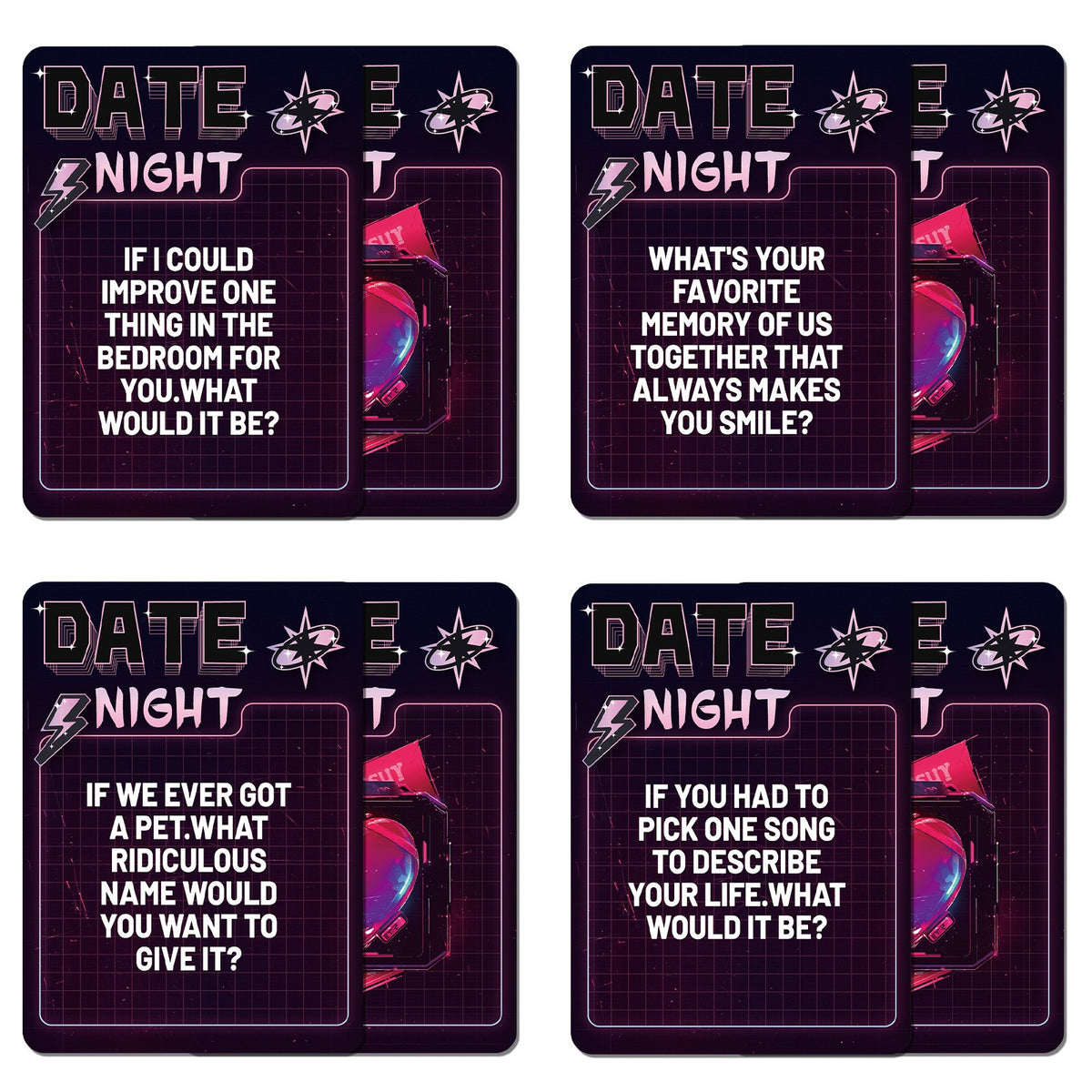 Date Night - date night question cards for couples cards - WildNightX