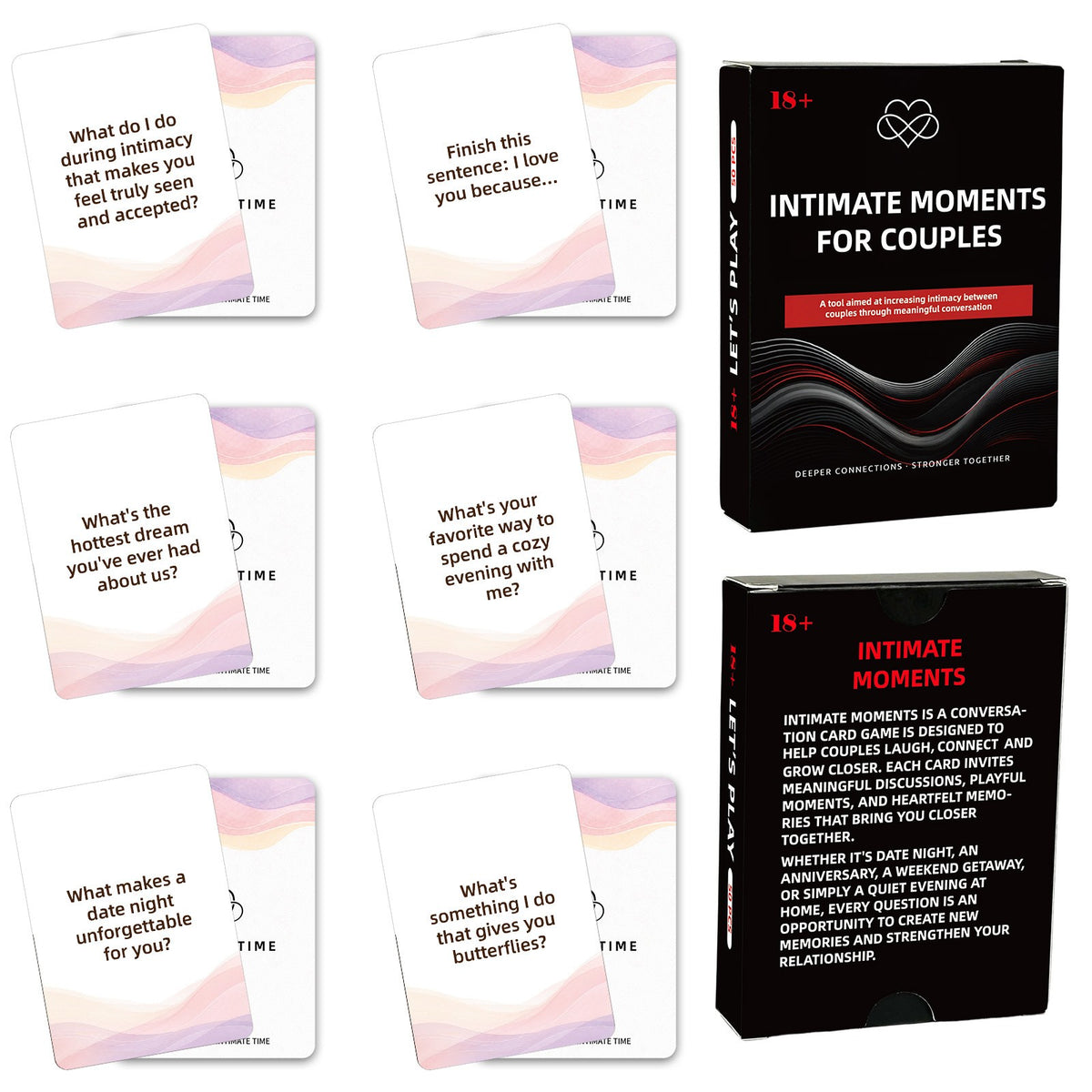 Intimate Moments - intimate moments couple conversation cards cards - WildNightX
