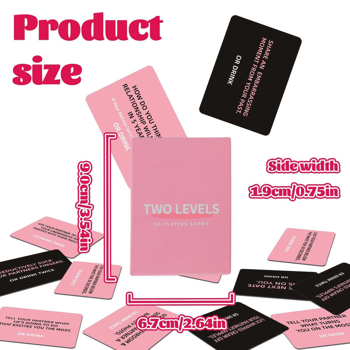 Two Levels - two levels couple drinking card game cards - WildNightX
