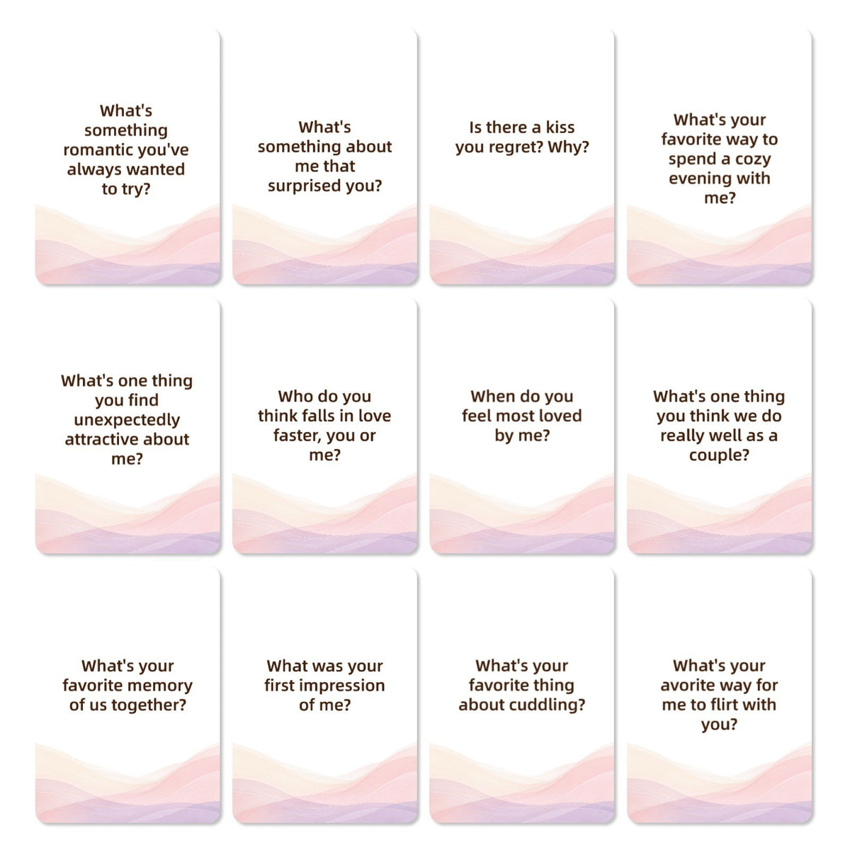 Intimate Moments - intimate moments couple conversation cards cards - WildNightX