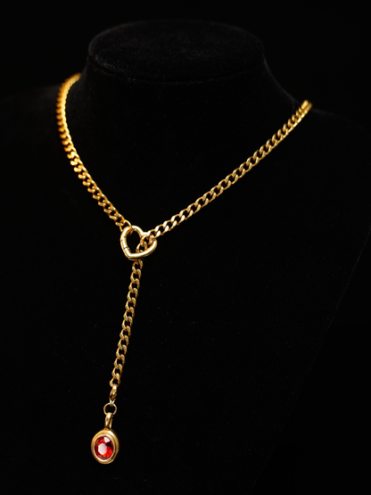 Solitair Slip Chain Necklace