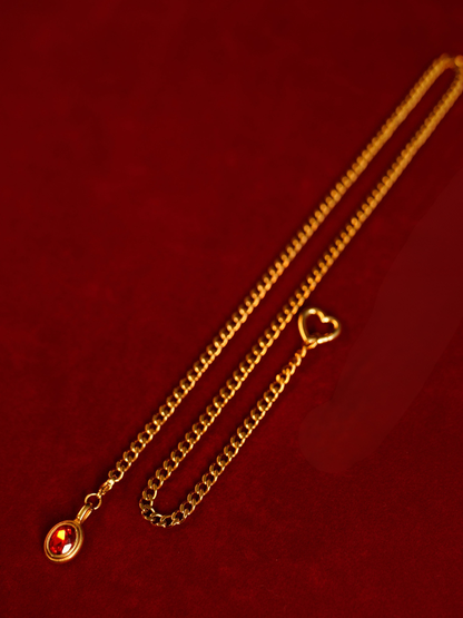 Solitair Slip Chain Necklace