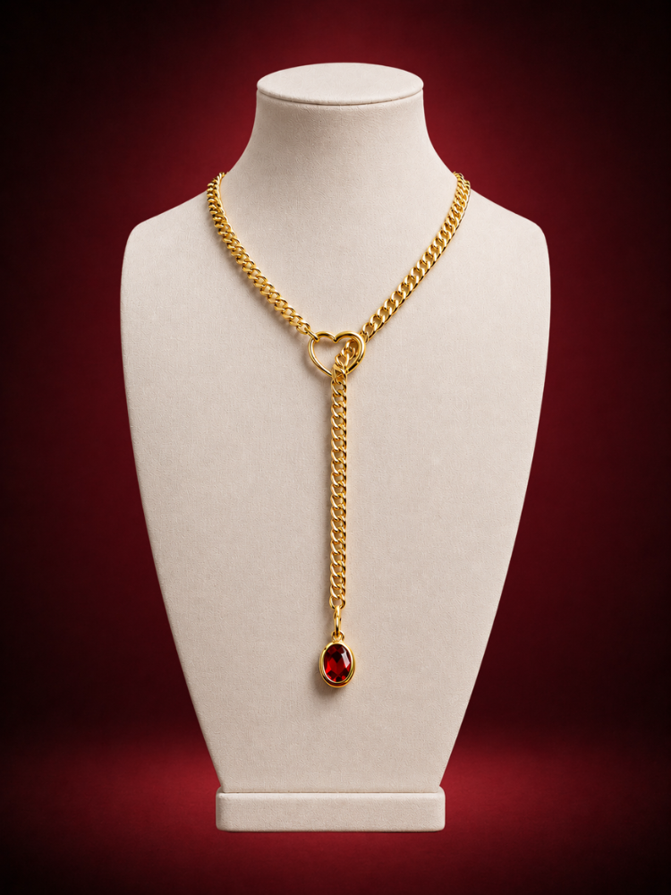 Solitair Slip Chain Necklace