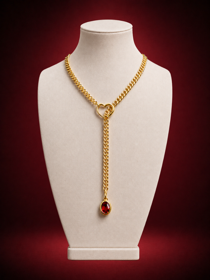 Solitair Slip Chain Necklace