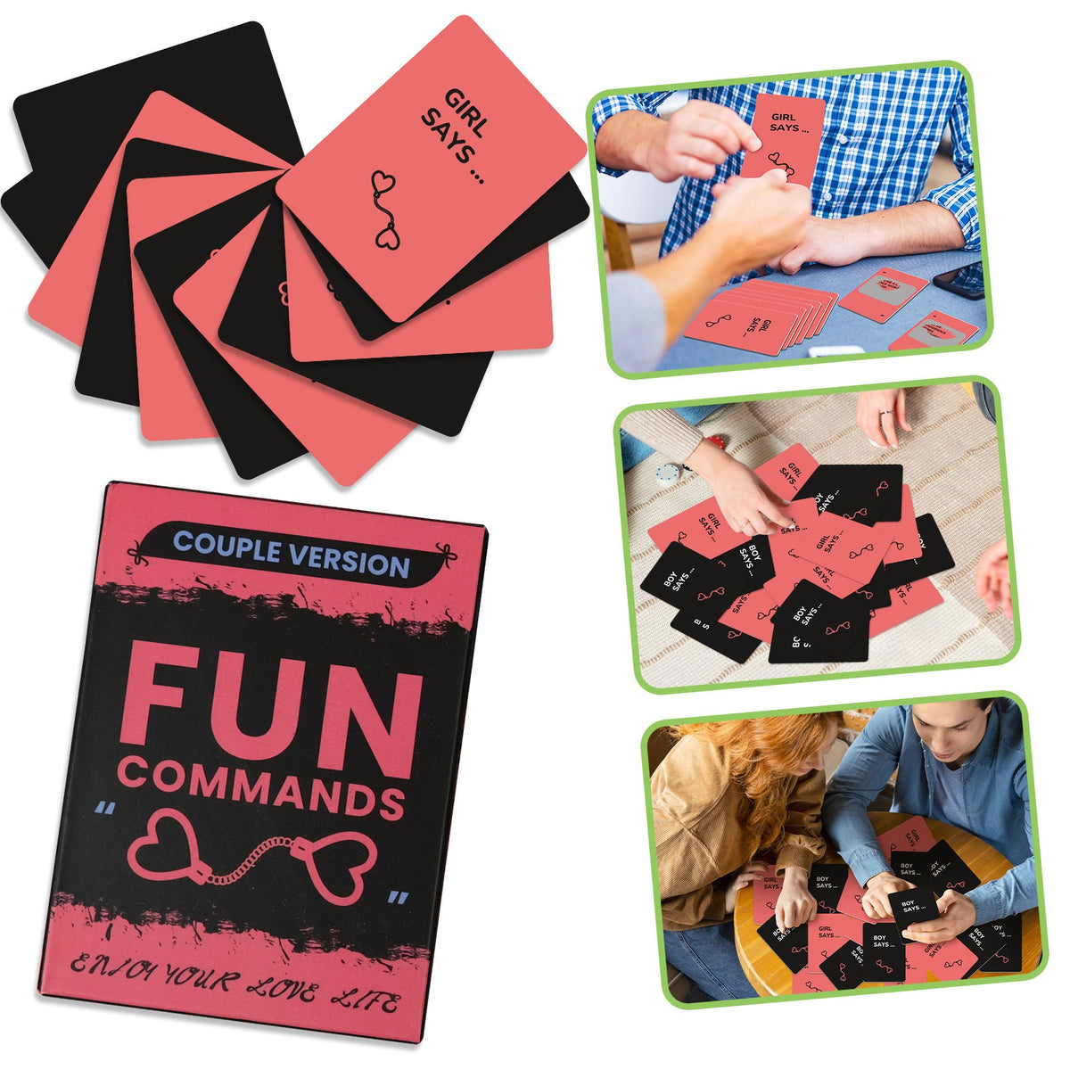Fun Commands Scratch-Off - fun commands scratch off couple card game cards - WildNightX