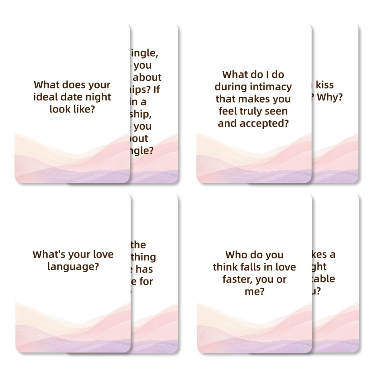 Intimate Moments - intimate moments couple conversation cards cards - WildNightX