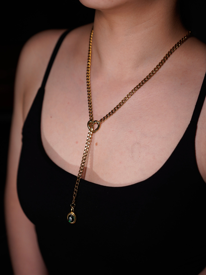 Solitair Slip Chain Necklace