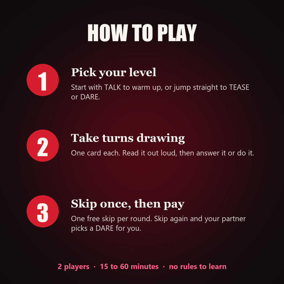 Let's Get Closer: Level 1 Talk - couple card game how to play - WildNightX