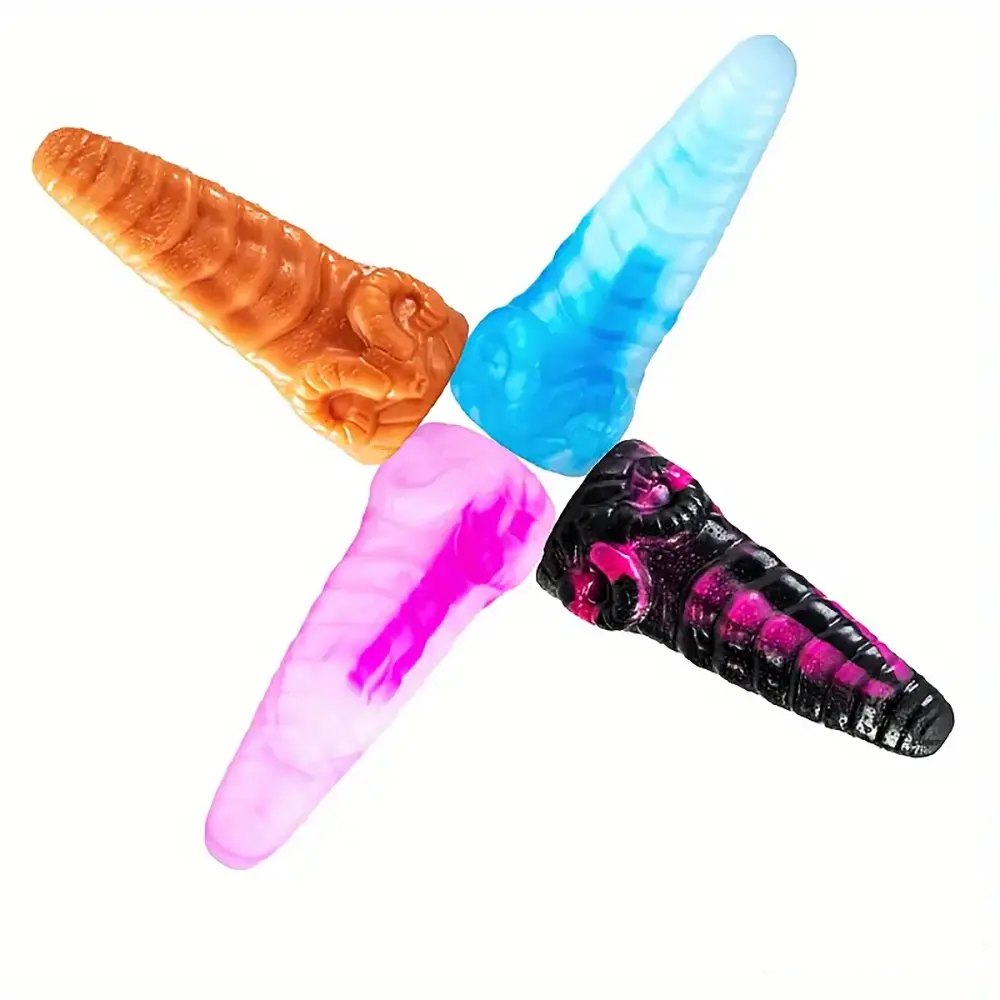 Ribbed silicone anal plug, photo 3