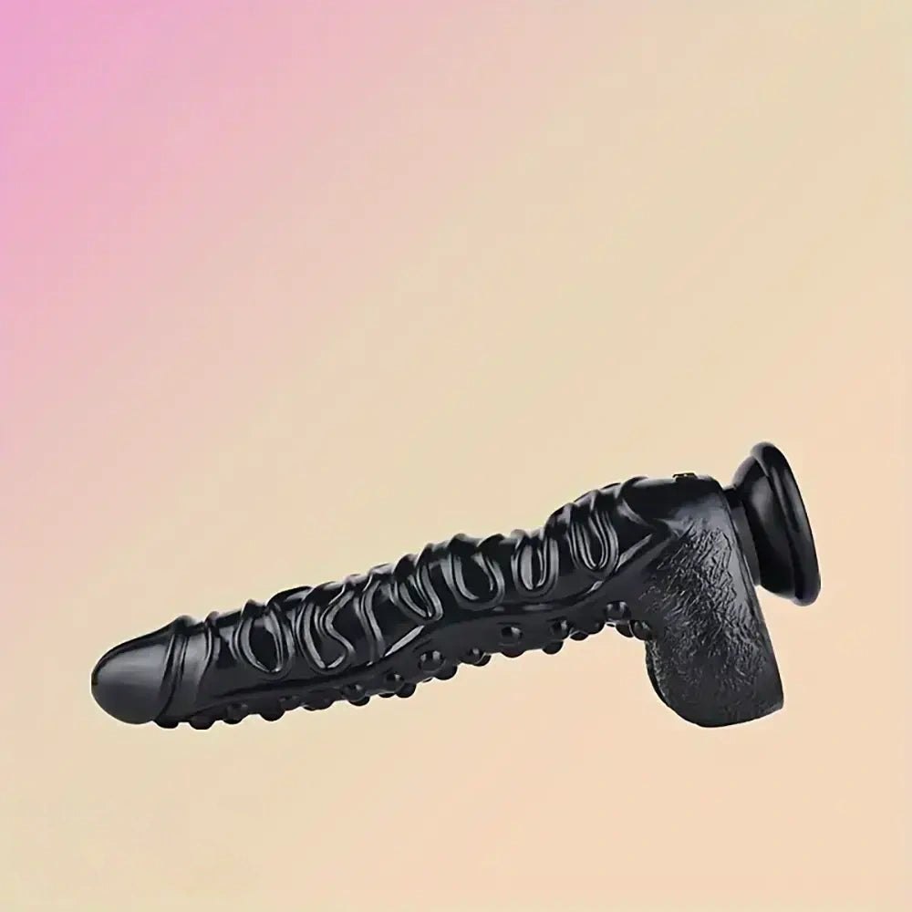 Bumpy textured silicone fantasy dildo, photo 13