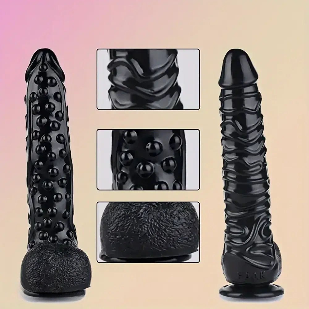 Bumpy textured silicone fantasy dildo, photo 8