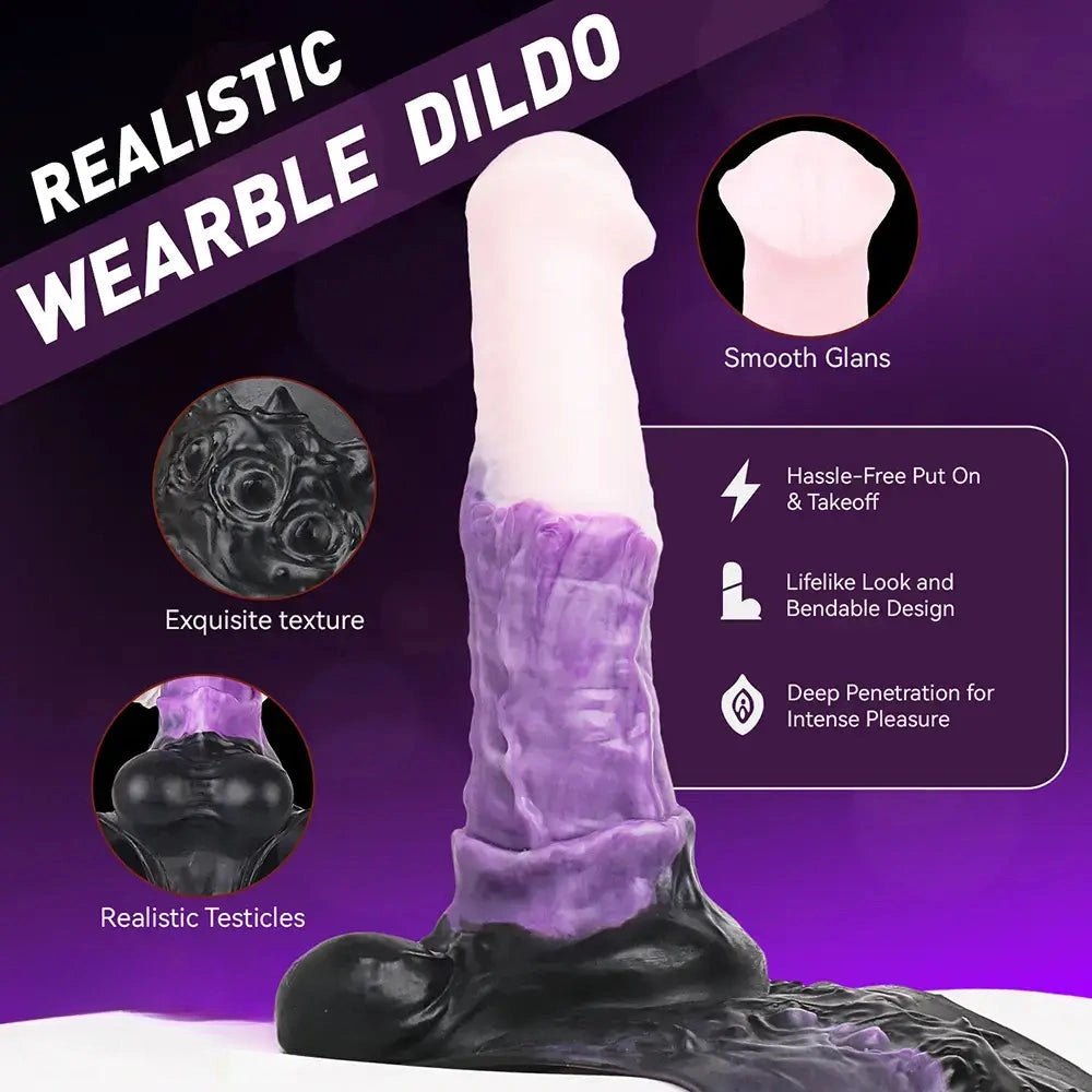 Colorful hollow strap-on dildo harness, photo 5