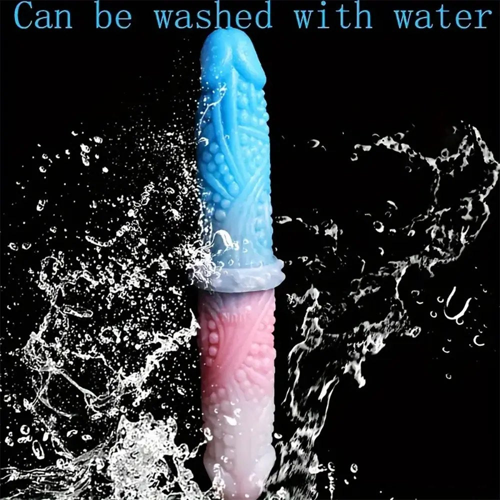 Colorful double-ended textured dildo, photo 7