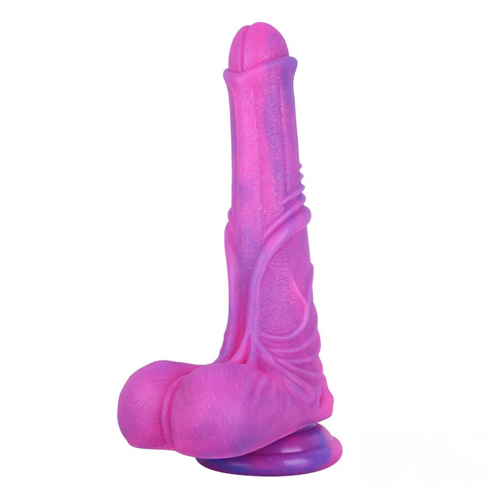 Swirled multi-color realistic dildo, photo 3