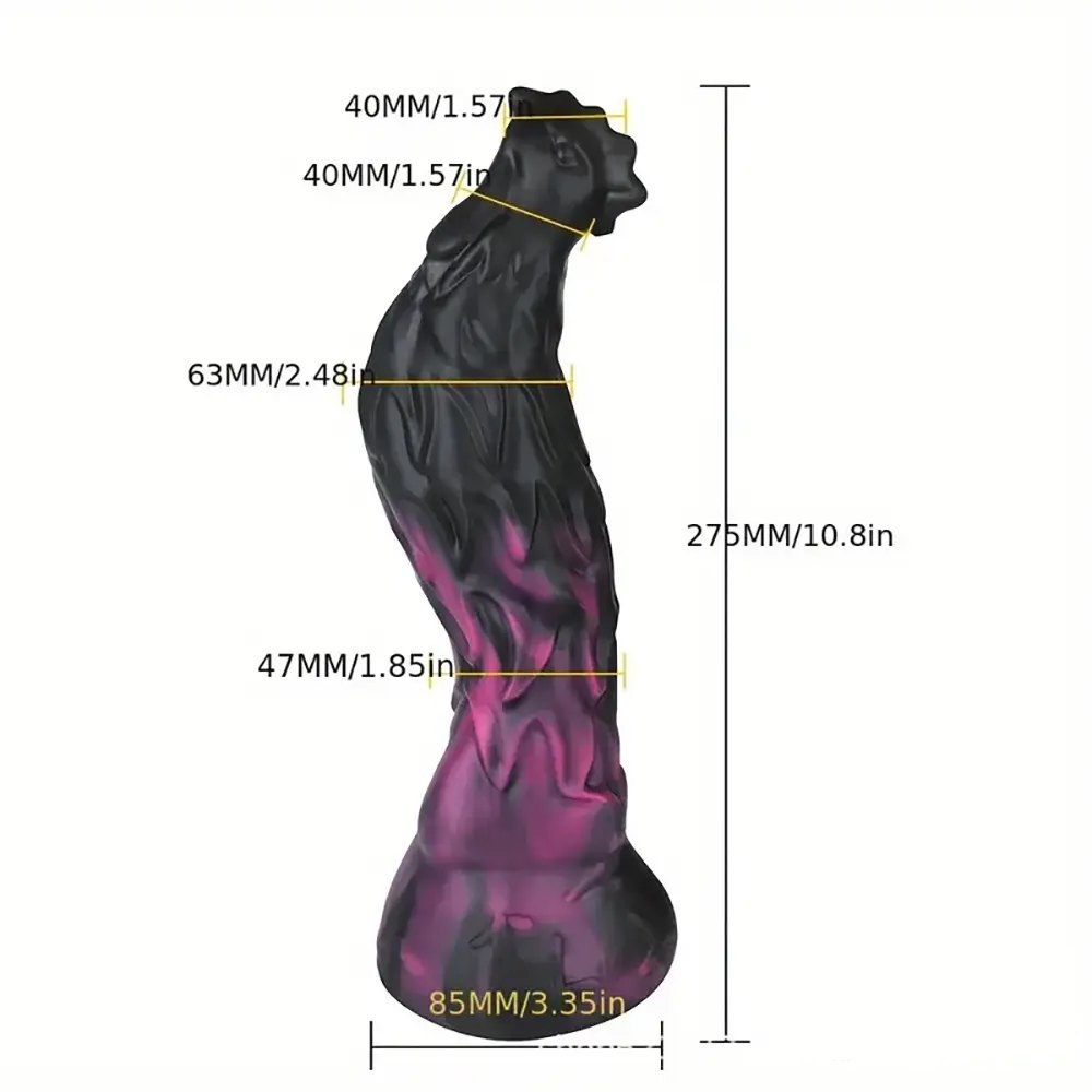 Black ridged spiral silicone fantasy dildo with suction cup base