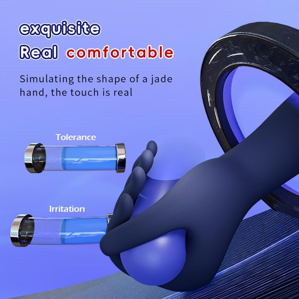 Blue finger vibrator stroker, photo 2