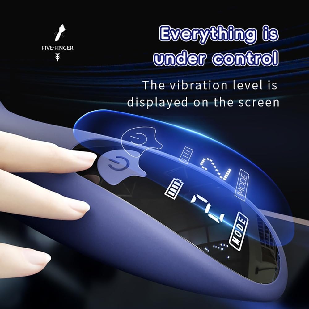 Blue finger vibrator stroker, photo 3