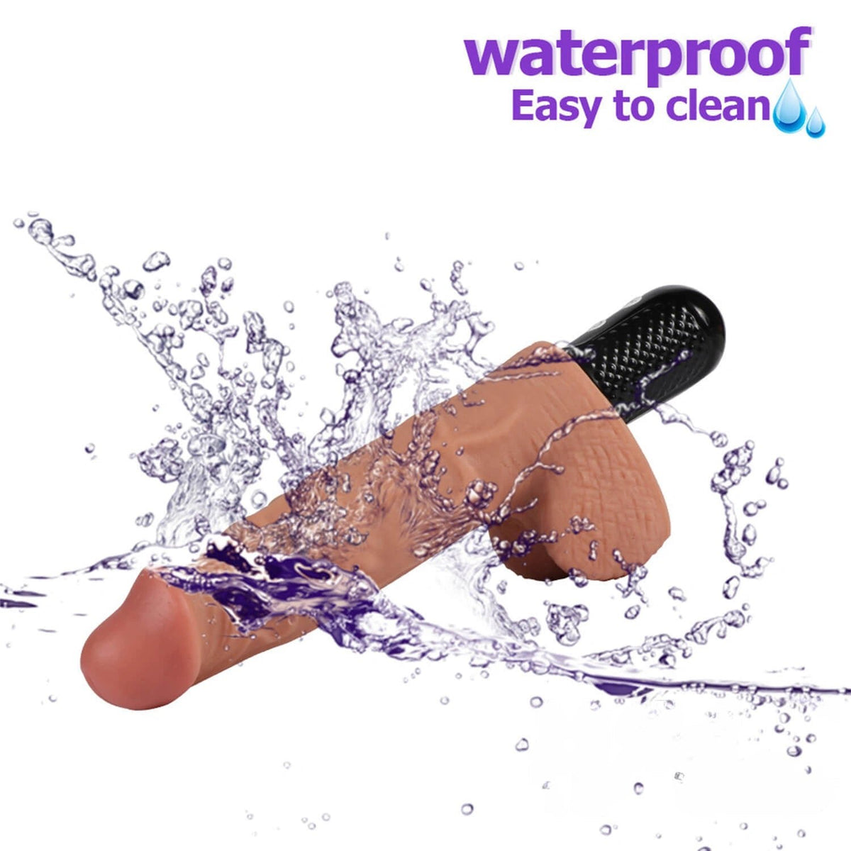 Flesh tone automatic vibrating dildo, photo 5