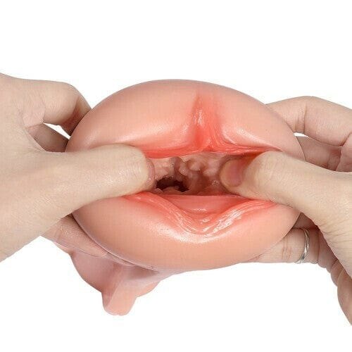 Black TPR vibrating male masturbator cup, photo 8