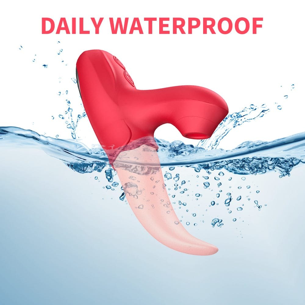 Red tongue licking clit vibrator, photo 4