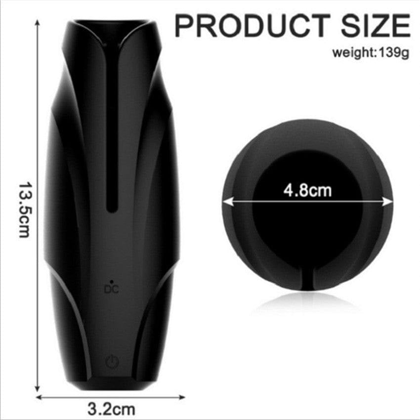 Black vibrating male masturbator, photo 3