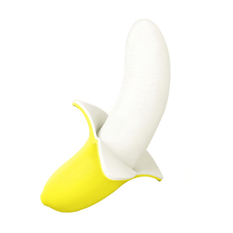 Yellow mini banana vibrator, photo 1