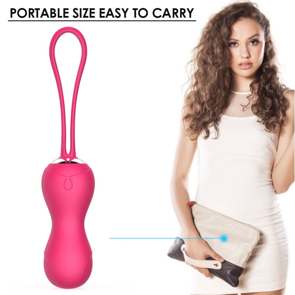 Silicone bullet egg vibrator with looped retrieval tail, photo 4