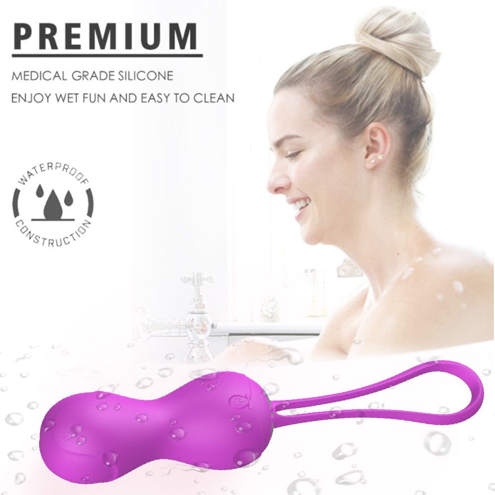 Silicone bullet egg vibrator with looped retrieval tail, photo 5