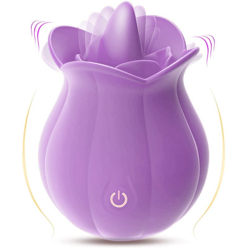 Rose-shaped tongue-licking vibrator, photo 6