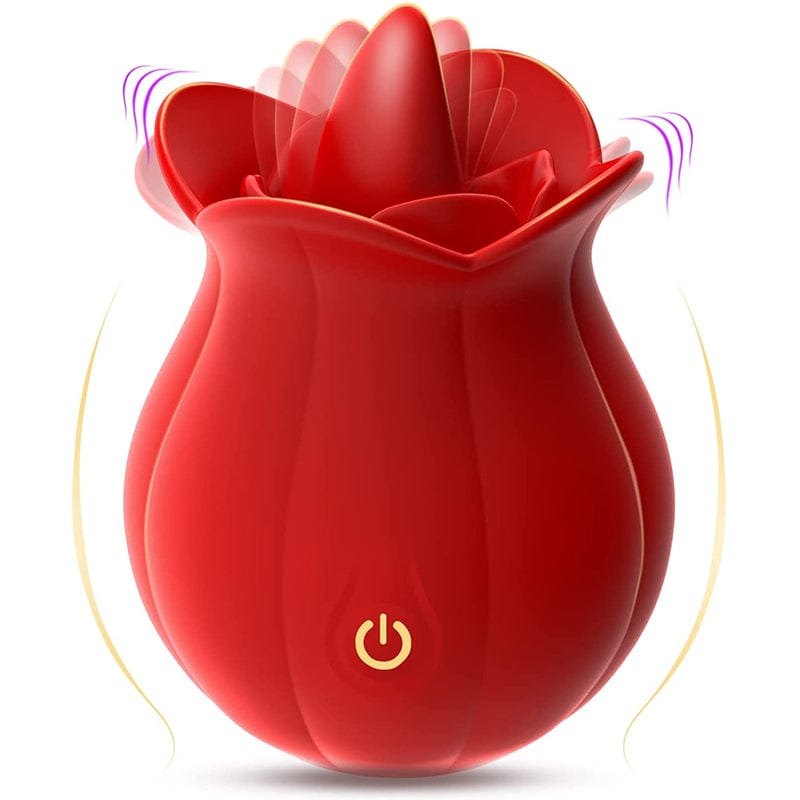 Rose-shaped tongue-licking vibrator, photo 7