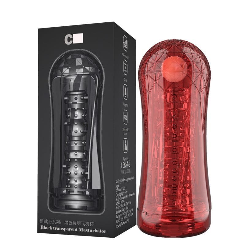 Clear crystal-cut masturbation cup, photo 10