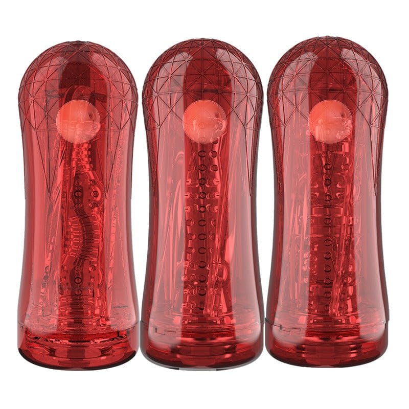 Clear crystal-cut masturbation cup, photo 2
