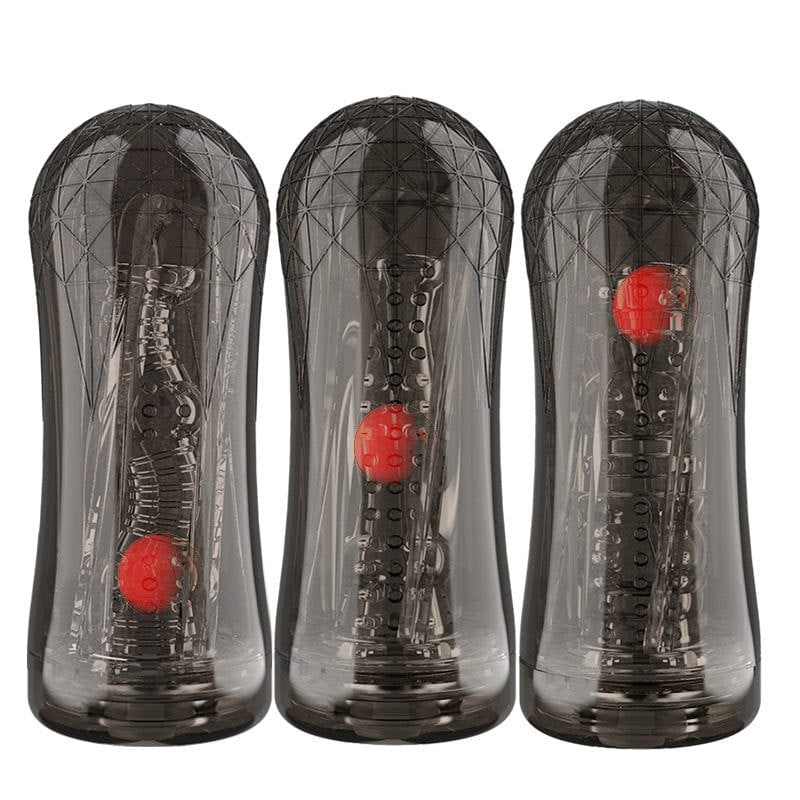 Clear crystal-cut masturbation cup, photo 3