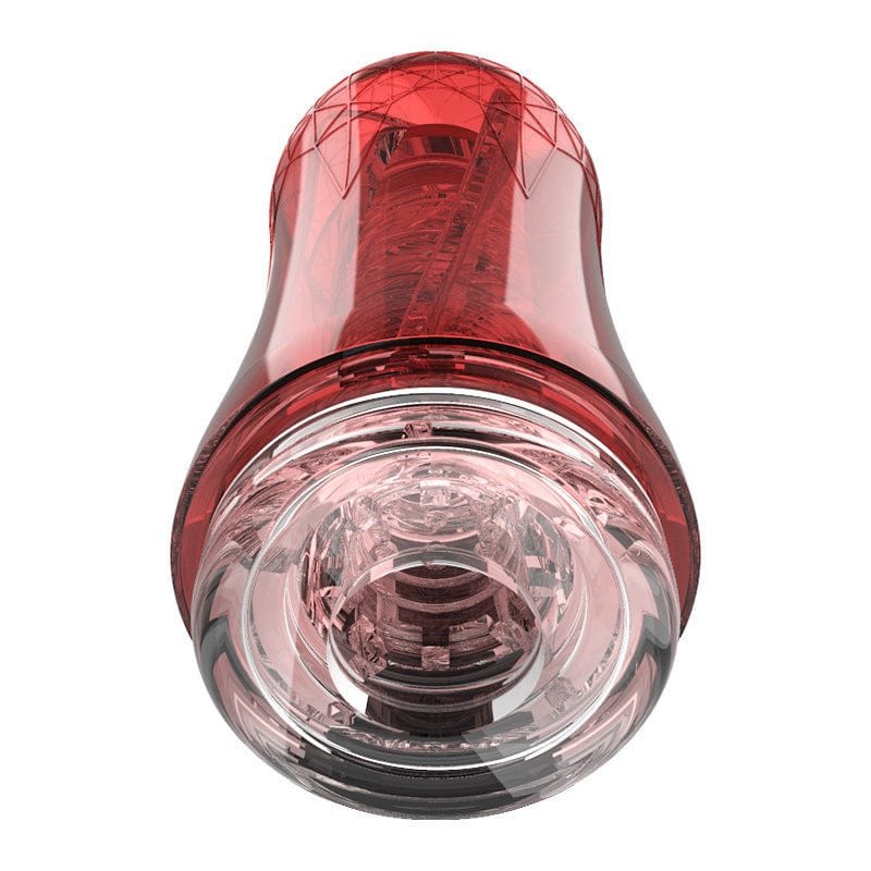 Clear crystal-cut masturbation cup, photo 4