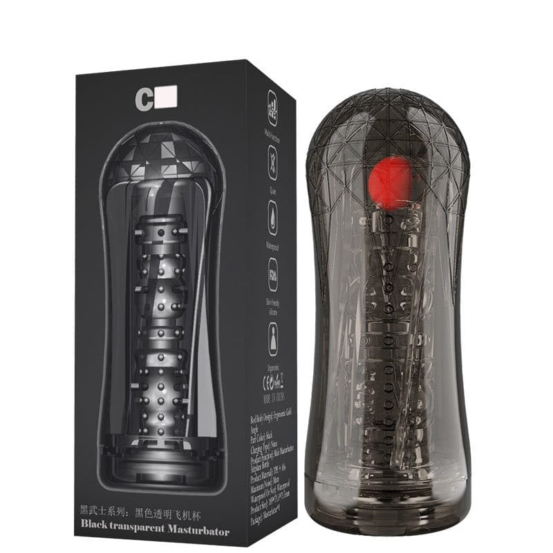 Clear crystal-cut masturbation cup, photo 7