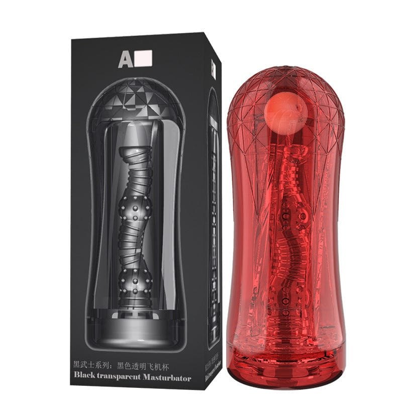 Clear crystal-cut masturbation cup, photo 8