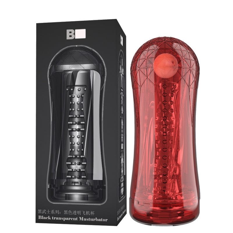 Clear crystal-cut masturbation cup, photo 9