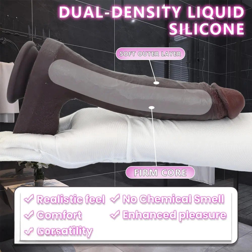 Coffee silicone suction cup dildo, photo 3