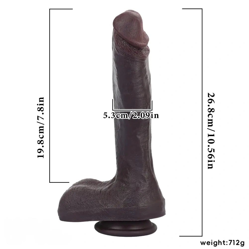 Coffee silicone suction cup dildo, photo 7