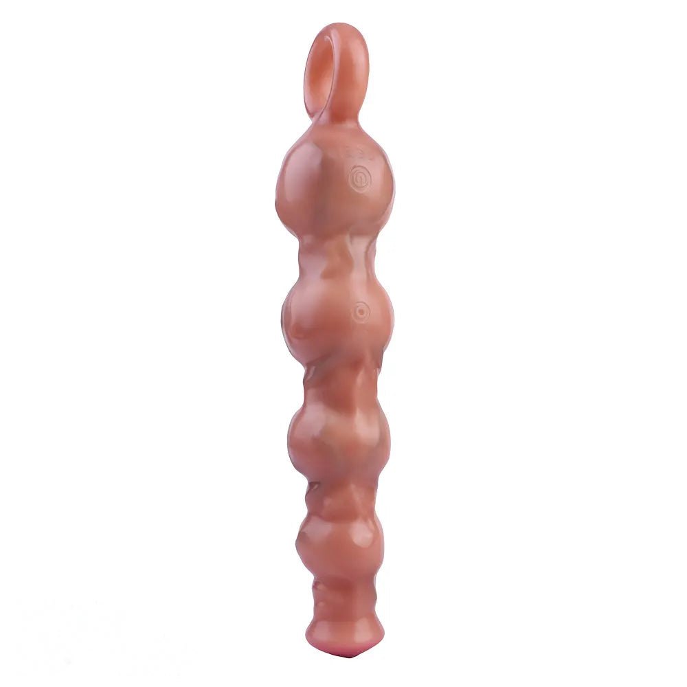 Flesh silicone pull bead dildo, photo 12