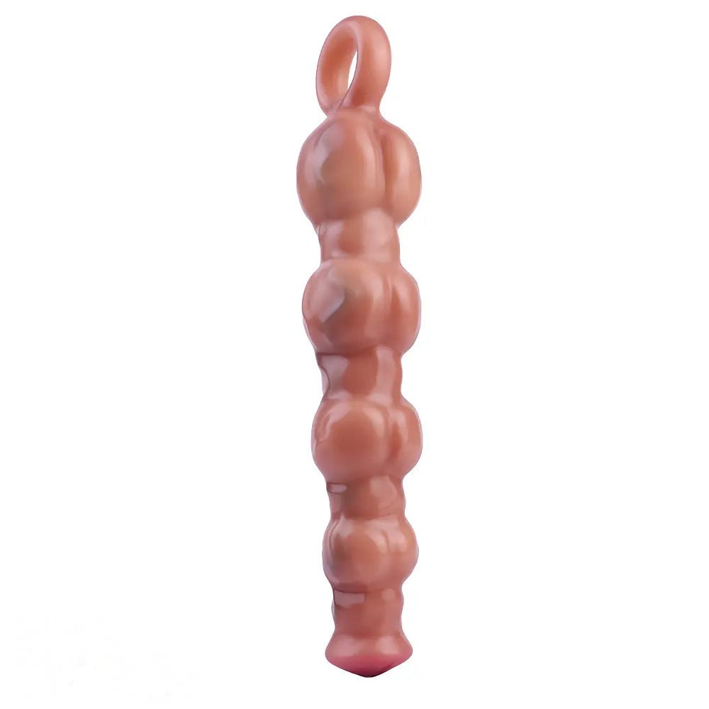 Flesh silicone pull bead dildo, photo 13